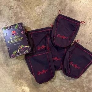 Crown Royal Blackberry bags  X5 bags